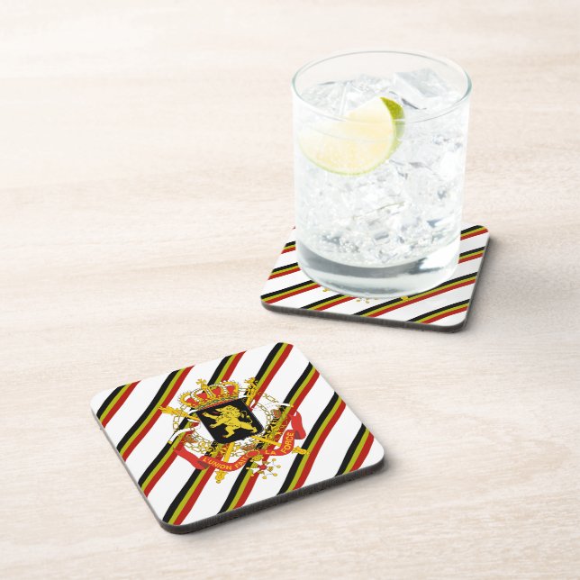 Belgian stripes flag coaster (Right Side)