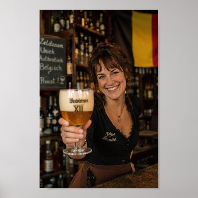 Belgian Tavern Toast with Tripel Poster (Front)