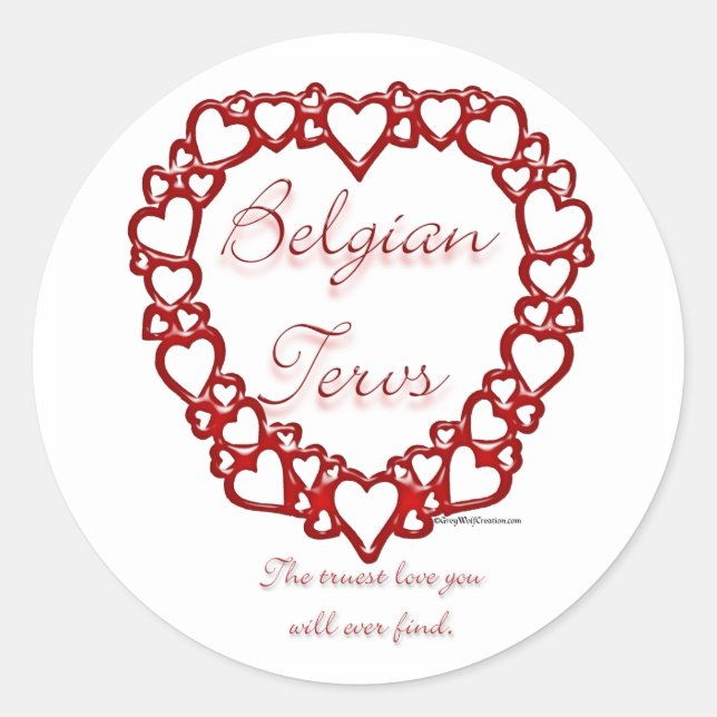 Belgian Terv True Love - Sticker (Front)