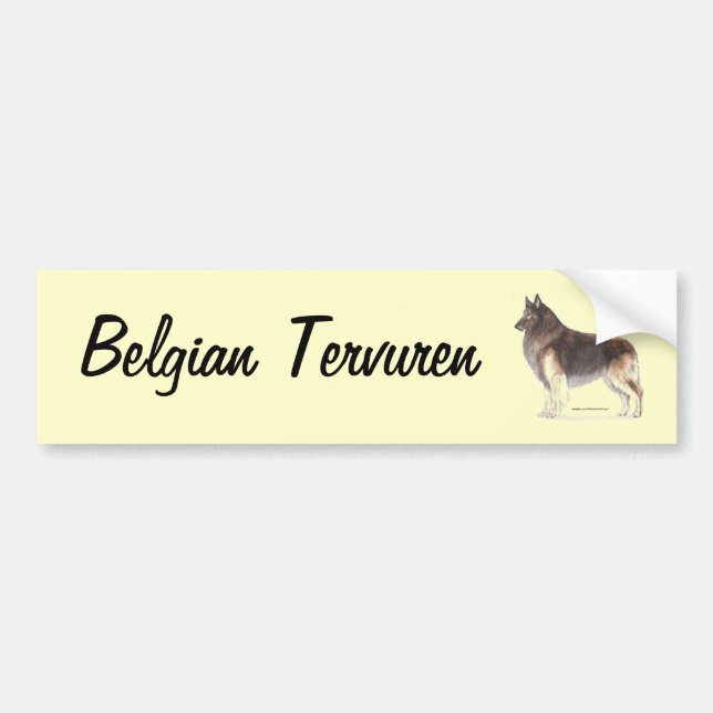 Belgian Tervuren Bumper Sticker (Front)
