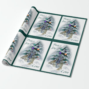 Belgian Tervuren Christmas Art Wrapping Paper