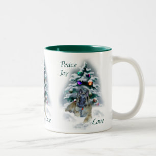 Belgian Tervuren Christmas Gifts Two-Tone Coffee Mug