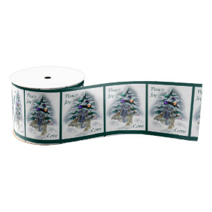 Belgian Tervuren Christmas Holiday Grosgrain Ribbon