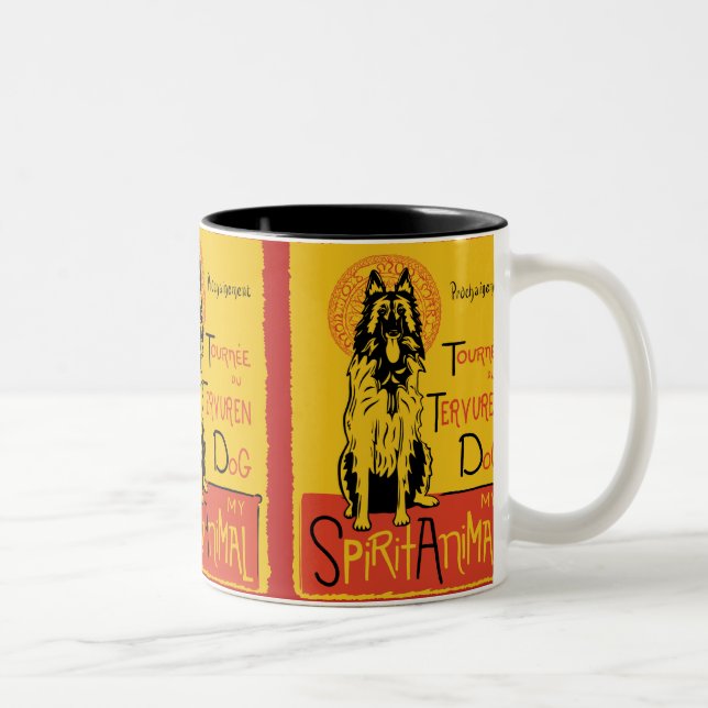 Belgian Tervuren Cute Dog Coffee Mug (Right)