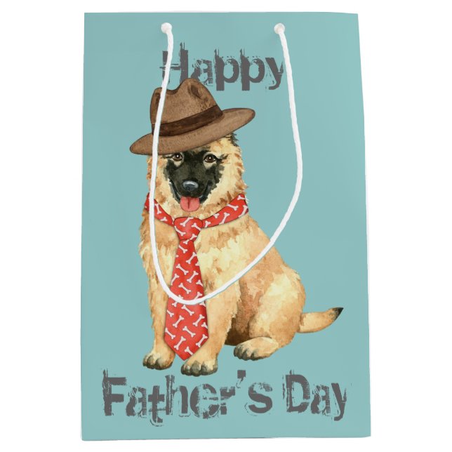 Belgian Tervuren Dad Medium Gift Bag (Front)