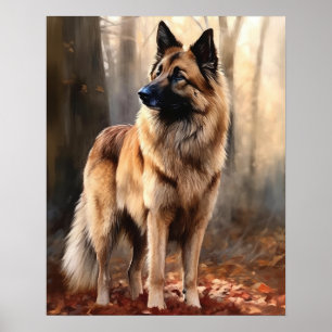Belgian Tervuren Dog Art Print Poster
