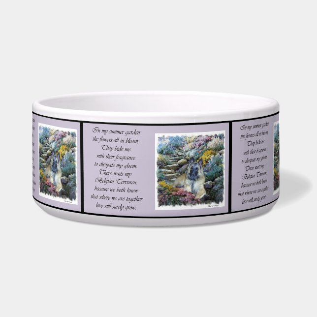Belgian Tervuren Dog Bowl (Front)