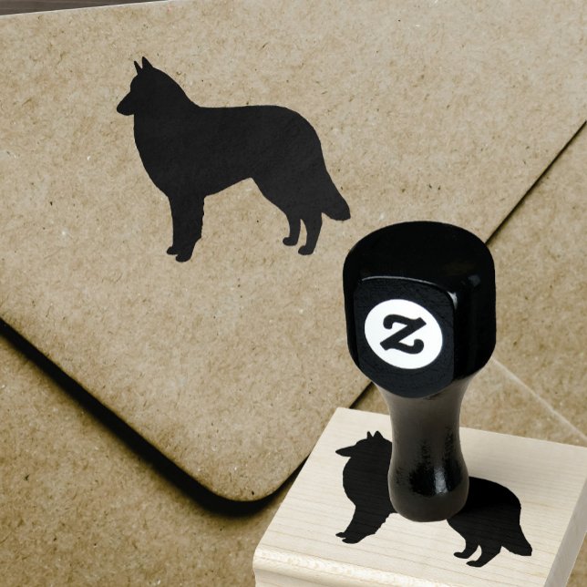 Belgian Tervuren Dog Breed Silhouette Rubber Stamp (Creator Uploaded)