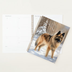 Belgian Tervuren Let It Snow Christmas  Planner
