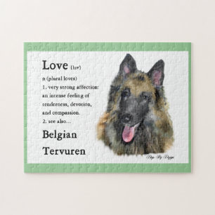 Belgian Tervuren Love Is Jigsaw Puzzle