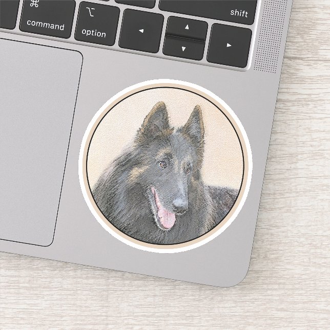 Belgian Tervuren Painting - Cute Original Dog Art (Detail)