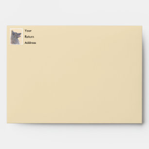 Belgian Tervuren Painting - Cute Original Dog Art Envelope
