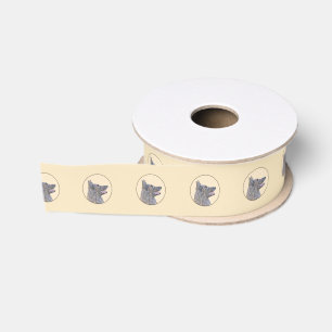 Belgian Tervuren Painting - Cute Original Dog Art Grosgrain Ribbon