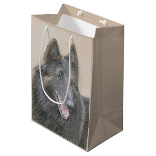 Belgian Tervuren Painting - Cute Original Dog Art Medium Gift Bag