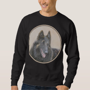 Belgian Tervuren Painting - Cute Original Dog Art Sweatshirt