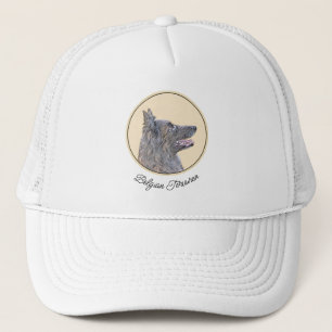 Belgian Tervuren Painting - Cute Original Dog Art Trucker Hat