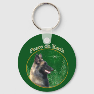 Belgian Tervuren Peace Key Ring