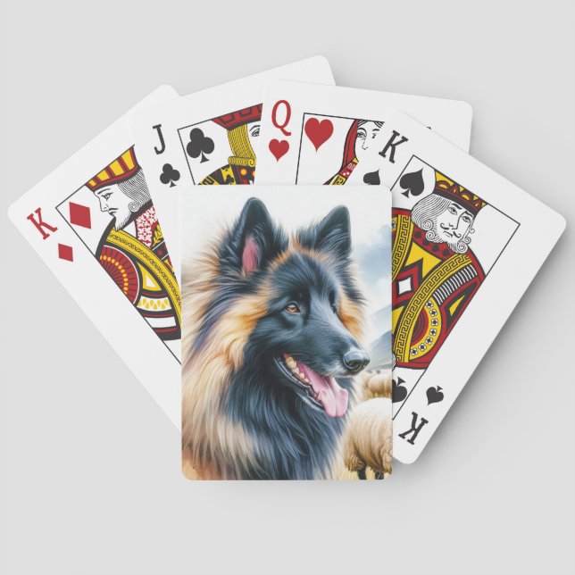 Belgian Tervuren Playing Cards (Back)