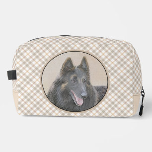 Belgian Tervuren Shepherd Fawn Painting Dog Art Dopp Kit