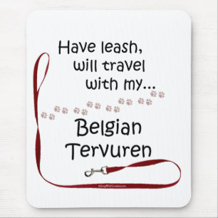 Belgian Tervuren Travel Leash Mouse Pad