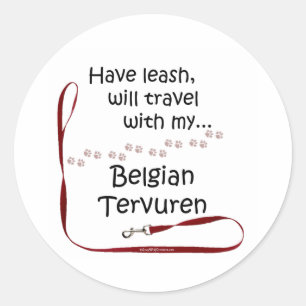 Belgian Tervuren Travel Leash - Sticker