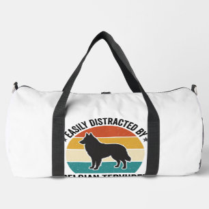 Belgian Tervuren Vintage Dog Lover Shirt Design_1 Duffle Bag