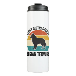 Belgian Tervuren Vintage Dog Lover Shirt Design_1 Thermal Tumbler