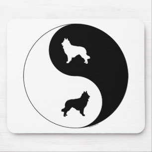 Belgian Tervuren Yin Yang Mouse Pad