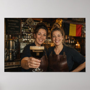 Belgian Trappist Barroom Welcome Poster