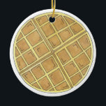 Belgian Waffle Diner Brunch Food Restaurant Chef Ceramic Ornament<br><div class="desc">Ornament features an original marker illustration of a delicious diner style Belgian waffle.

This breakfast food design is also available on other products. Don't see what you're looking for? Need help with customisation? Contact Rebecca to have something designed just for you.</div>