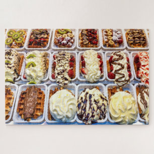 Belgian waffle jigsaw puzzle
