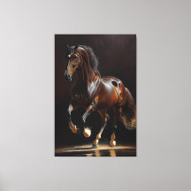 Belgian Warmblood Horse - Oil Paint