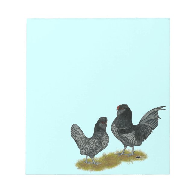 Belgian Watermaal Bantams Notepad (Front)