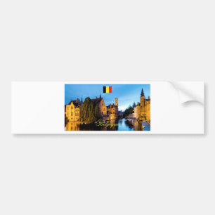 Belgique Mediaeval Bruges - Pro Photo Bumper Sticker