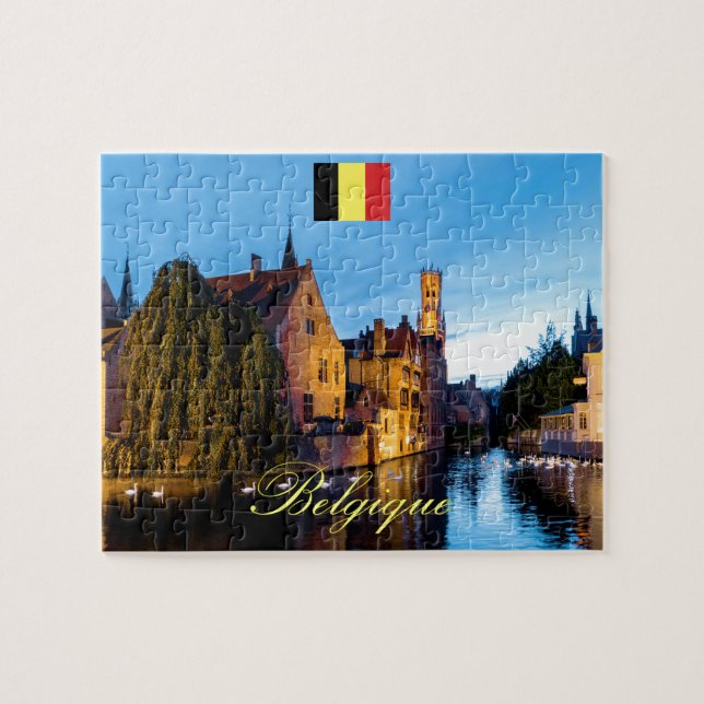 Belgique Mediaeval Bruges - Pro Photo Jigsaw Puzzle (Horizontal)