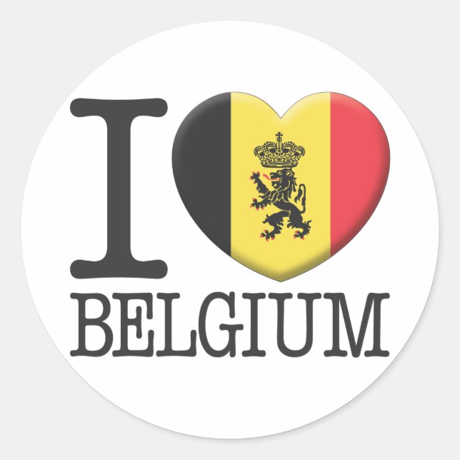 Belgium2 Classic Round Sticker (Front)