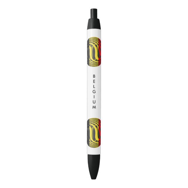Belgium #1 black ink pen (Front Vertical)
