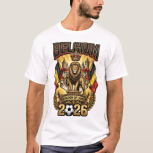 Belgium 2026 Personalised Football Fan T-Shirt