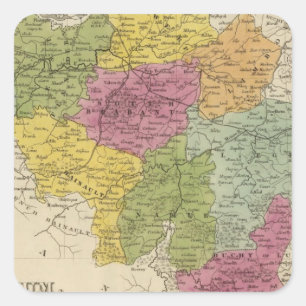 Belgium 2 square sticker