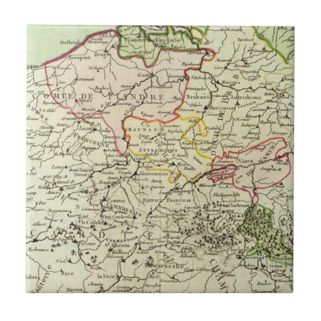 Belgium 3 ceramic tile (Front)