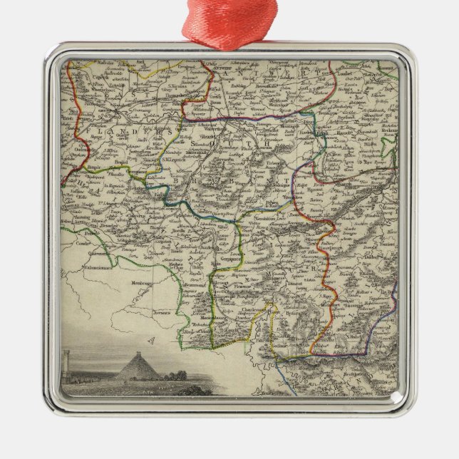 Belgium 3 metal tree decoration (Front)