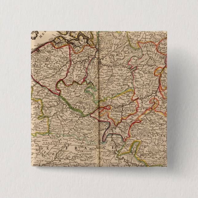 Belgium and Luxembourg 15 Cm Square Badge (Front)