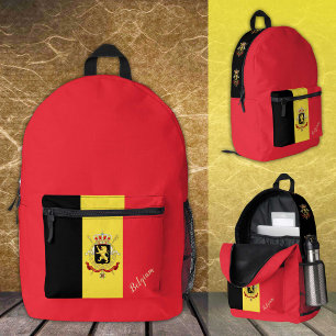 Belgium, backpack, Belgian Flag / patriotic Printed Backpack