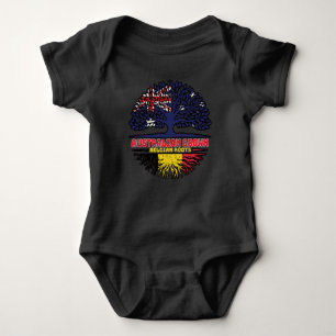 Belgium Belgian Australian Australia Tree Roots Baby Bodysuit