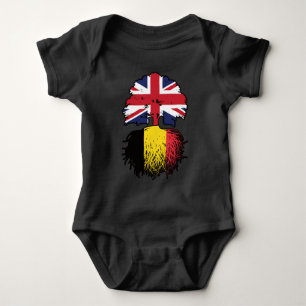 Belgium Belgian British UK United Kingdom Britain Baby Bodysuit