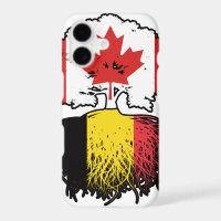 Belgium Belgian Canadian Canada Tree Roots Flag