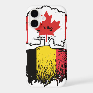 Belgium Belgian Canadian Canada Tree Roots Flag