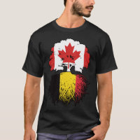 Belgium Belgian Canadian Canada Tree Roots Flag