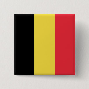 Belgium (Belgian) Flag 15 Cm Square Badge