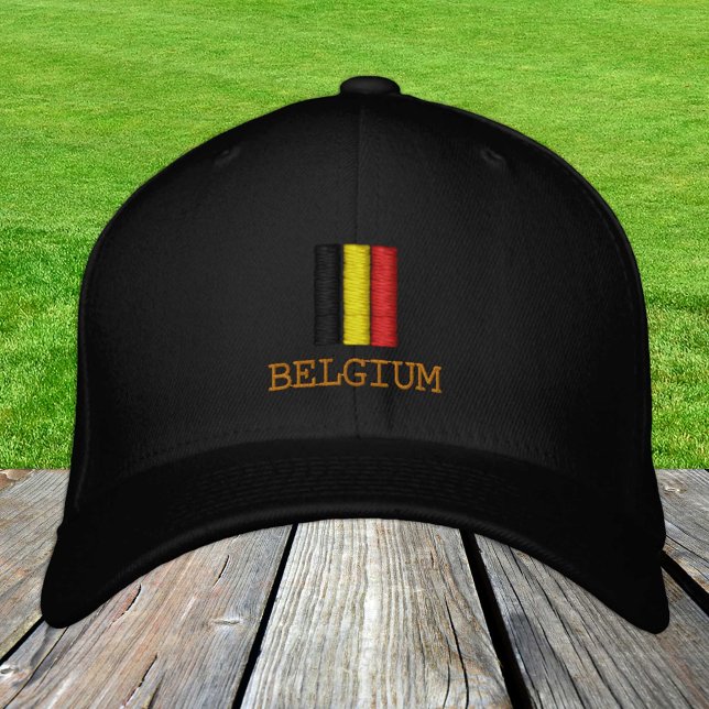 Belgium & Belgian Flag fashion / Brussels Patriots Embroidered Hat (Creator Uploaded)